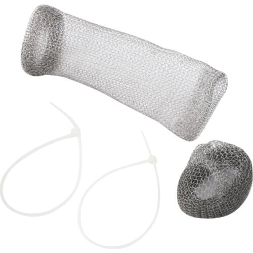 24 Sets Stainless Steel Anti Rust Washing Machine Lint Snare Traps Washer Hose with Cable Ties