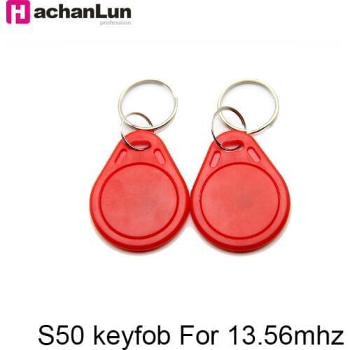 5/10pcs 13.56MHz IC Tag M1 S50 RFID Keyfobs Tags Keychain ABS Waterproof Key Badge Card Token Attendance Management