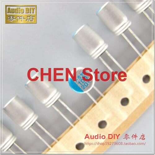 50PCS/100PCS NIPPON PS 20V100UF 8X11.5MM Motherboard Solid Polymer Capacitor 100uF/20V CHEMI-CON Aluminum shell electrolysis