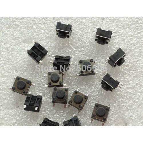6X6X5mm SMD Tactile Tact Mini Push Button Switch Micro Switch Momentary 100pcs/lot