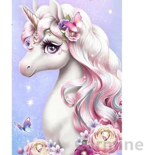 DIY Cartoon Unicorn 5D Diamond Painting Picture Cross Stitch Embroidery Full Round&square Drill Home Decoration For Kids Gift
