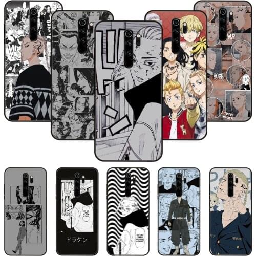 Phone Case For Xiaomi Redmi Note 8 8T 7 7A 9 9S 8A 4 5 Pro Black Cover Back Trend Waterproof Tokyo Revengers Ryuguji Ken