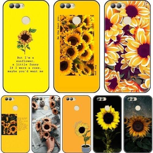 Yellow Sunflower Phone Cases For Huawei Nova 2i 3 3I 3E 2 Lite Plus 4 4E 5 Silicone Cover For Huawei Nova Smart Lite 2017 Case