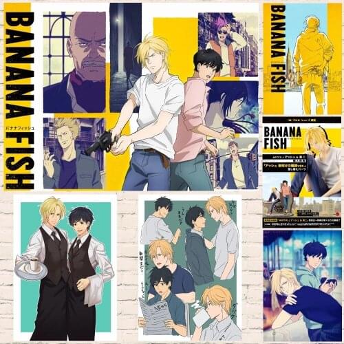 Home Decoration Anime Wall Art Prints Pictures Modular Banana Fish Poster Painting Cuadros On Canvas For Living Room No Frame