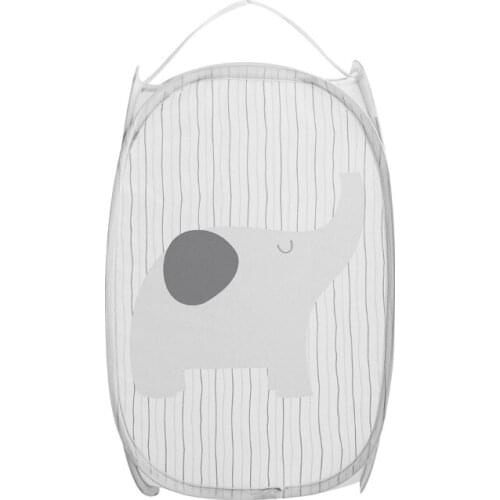 2 Pack Mesh -Up Laundry Hamper ,Collapsible Handy Laundry Basket with Durable Handles and Portable for Kids Room