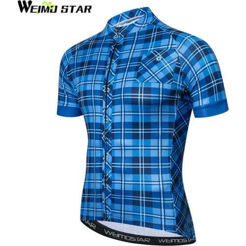 Weimostar Summer Short Sleeve Cycling Clothing Polyester Bicycle Cycling Jersey Shirt Ropa Ciclismo Quick Dry MTB Bike Jersey