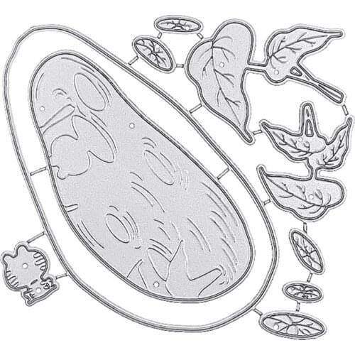 Frog Leaf Pond Metal Cutting Dies Stencil DIY Scrapbooking Album Paper Card Template Mold Embossing Craft Decoration