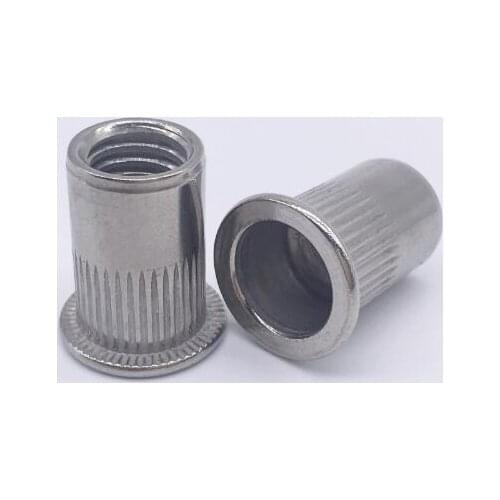 M3 M4 M5 M6 M8 Rivet Nuts kits Stainless Steel 304 Insert nut Blind Rivnut Inserts Flat Head Rivet Nuts