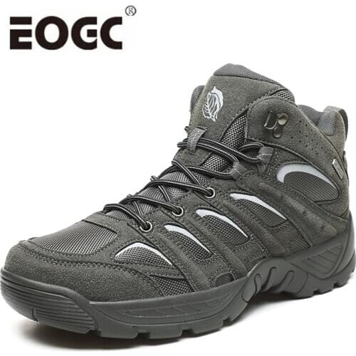 Men Boots Quality Comfort Desert Combat Ankle Boats Army Work Shoes Outdoor Male Wear-resistant Sole Hiking Boots