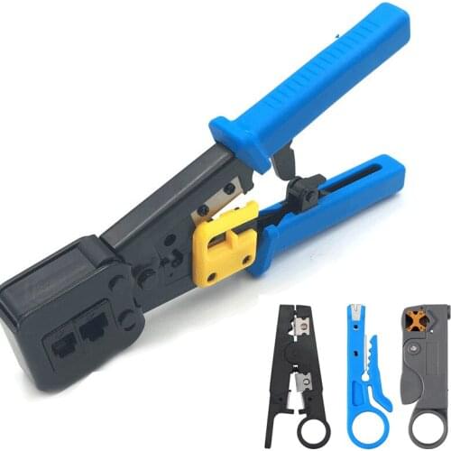 RJ45 Crimping Tool Kit for RJ11/RJ12/CAT5/CAT6/Cat5e Lan Cable Tester Network Repair Tool Set Wire Crimper Repair Tool