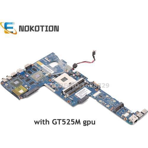 NOKOTION For Toshiba Satellite P700 P745 Laptop motherboard HM65 DDR3 GT525M 1GB PBQAA LA-7101P K000123420 Mainboard