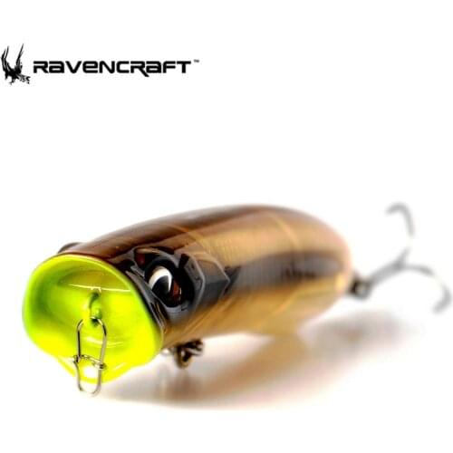 2019 New Bomber Top Water Popper Lures 80mm 12g Surface Artificial Topwater Baits for Pike Sea Bass Fsihing