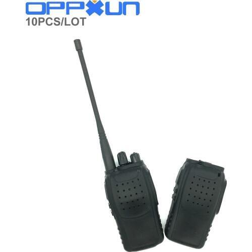 OPPXUN 10PCS Black Rubber Soft Radio Case Holster for Baofeng BF-888s Pofung 888s BF-777S BF-666S two way radio walkie talkie