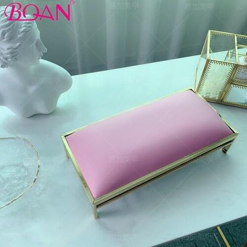 BQAN Nail Hand Pillow Pink Nail Arm Rest Cushion Supportable Desktop Hand Stand Manicure Table Mat Wrist Hand Rest Salon Cushion