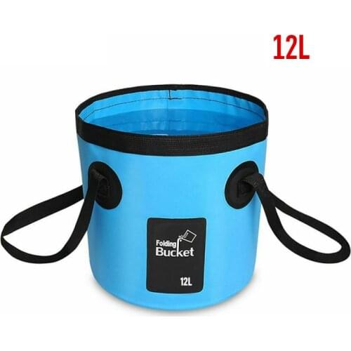 Portable Outdoor Fishing Bucket Foldable Picnic Party Beverage Wine Bucket Folding Basins Wash Basins Tub Folding Wash Basin