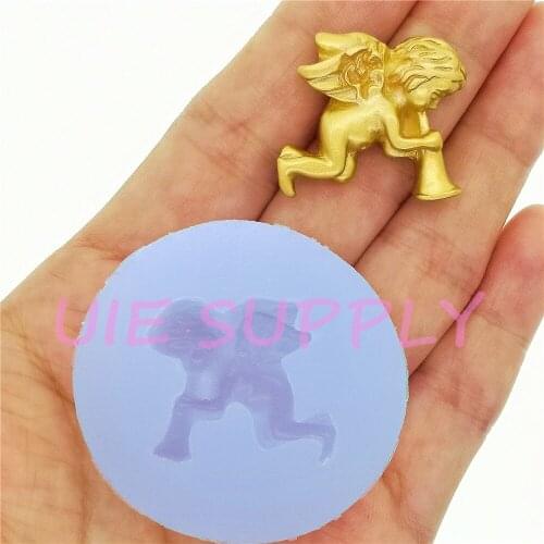 FYL803U 31.0mm x 22.8mm Silicone Mold Fondant Cake Decoration Candy Resin Clay Earrings Necklace Craft Soap Candle FOOD SAFE