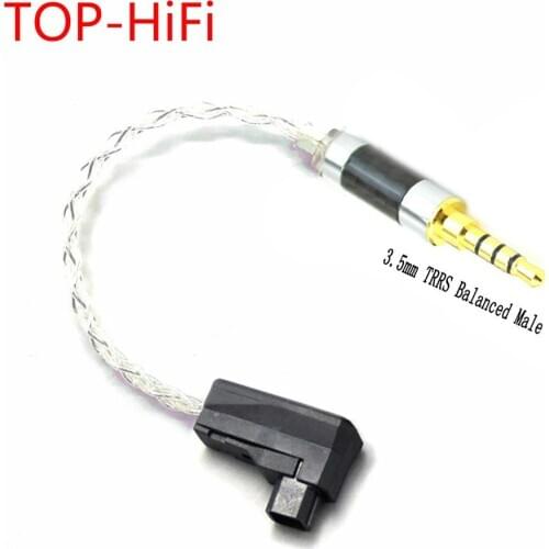TOP-HiFi 4 Cores Silver Plated 4pin RSA/ALO Balanced to 3.5mm TRRS Balanced Male Audio Adapter Cable For SR71 SR71B RXMK3 SOLO