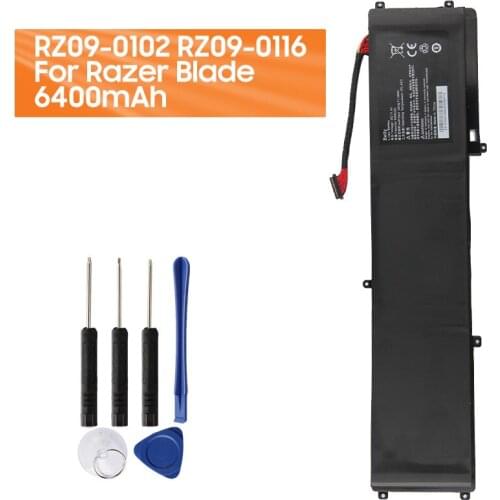 Replacement Laptop Battery RZ09-0102 For Razer Blade RZ09-0102 RZ09-0116 E31 RZ09 14" 2014 2015 Genuine Battery 6400mAh