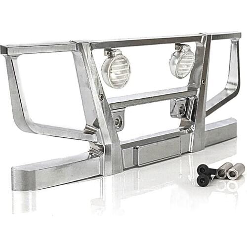 Replacement Metal Front Bumper for 1/14 Volvo Truck Tamiya Tractor Model Car Front Crash Barrier Set Upgrade Accessories