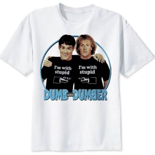 Dumb And Dumber T shirt Movie Film T Shirt Funny Movie Shirt Jim Carrey Jeff Daniels Unisex T Shirt All Size