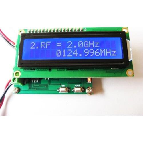 1pcs New digital cymometer with counting function at high frequency 2mhz-2ghz / low frequency 0-8mhz