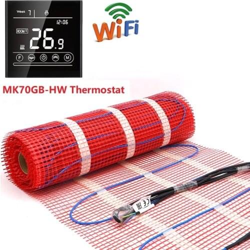 50cmX20m Warm Mat 150w/sqm Floor Heating Pad for Home Heating System With App Controlled WiFi Thermostat