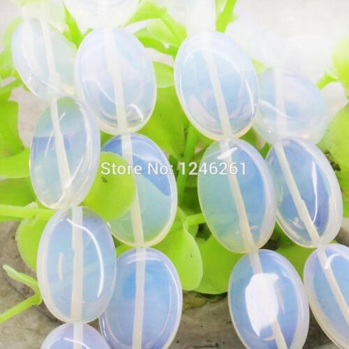 Accessories Sri Lanka Natural Moonstone Ellipse Oval Jewelry making Loose Beads Fitting Female Stone 13X18mm 15inch wholesale