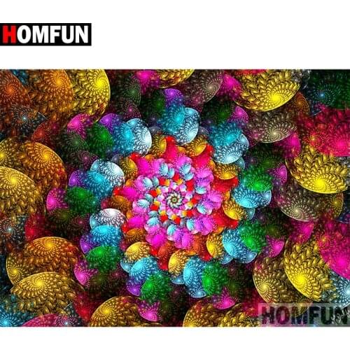 HOMFUN Full Square/Round Drill 5D DIY Diamond Painting "flower" Cross Stitch 5D Home Decor A07486