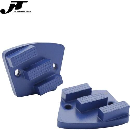 9pcs Free shipping Diamond Metal Bond Grinding Block Long Grinding Life Concrete Polishing Disc three Segments Terrazzo Floor