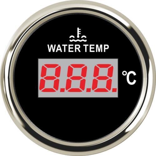 52 mm Car Boat Digital Water Temp Meter for Car Turbo Boost Water Temperature Gauge Indicator 40~120 Celsius 12V 24V