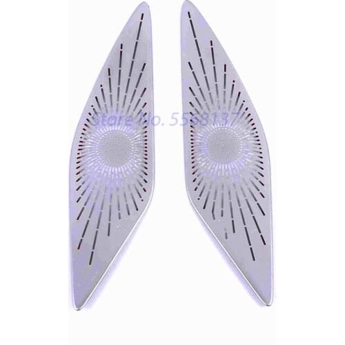 For VW Golf 8 MK8 R 2021 2022 Center Dash Board Door A Pillar Horn Hood Speakers Trim Cover Stainless Steel Car Accessories