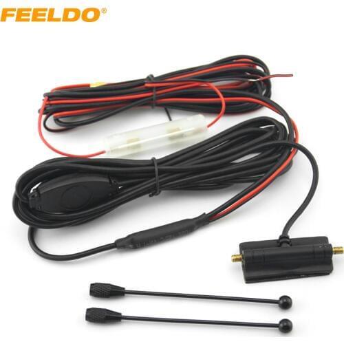 FEELDO 1Set SMA Connector Active antenna with built-in amplifier for digital TV #AM4151