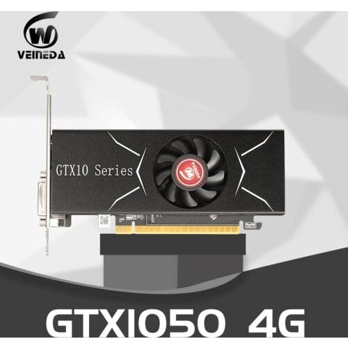 VEINEDA Graphics Cards GTX 1050 4GB 128Bit GDDR5 low Profile Video Card gtx1050 for nVIDIA Geforce games Strong than gtx960 4gb