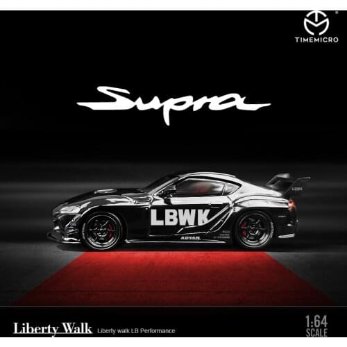 TM1:64 LB Supra Modified Alloy Simulation Model Play Collect Furnishing Articles Ritual Collect Toy Car Model
