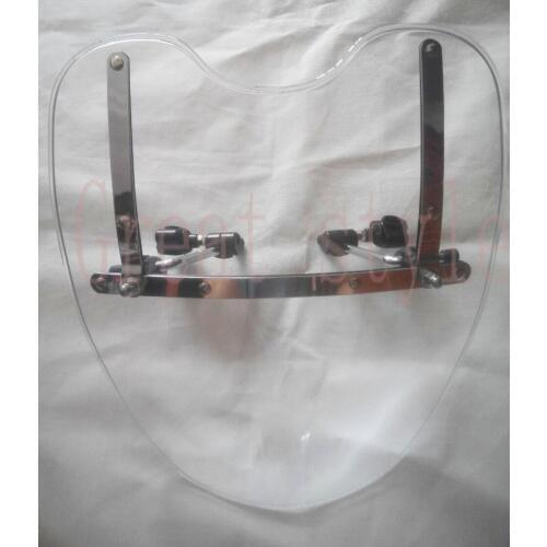 New For Yamaha Cruisers & Standards Models As V-Max VMax 1200 V Star 650 Custom Stryker Moto Windshield 1969-2015 Clear