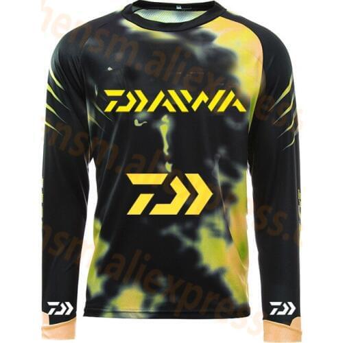 New style Plus Size Autumn Daiwa Dawa Men Fishing Shirt Breathable Hygroscopicity Quick Drying Anti-UV Fishing Clothing XS-5XL