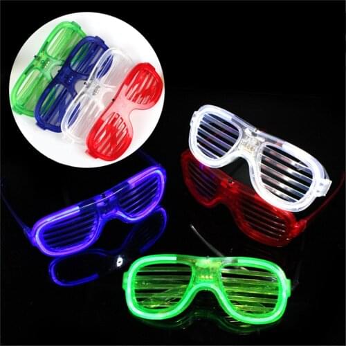 Led Light Up Glasses Luminous Shutter Glasses For Costume Party Festival Dancing Performances Glow Sunglasses Club Dance Ball