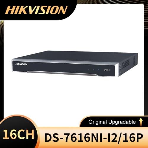 Original Hikvision Internation Version Embedded Plug & Play 4K NVR POE 8CH and 16CH DS-7608NI-I2/8P DS-7616NI-I2/16P H.265/H.264