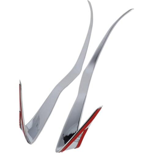 For Subaru XV Crosstrek 2012 2013 2014 2015 Front Headlight Head Light Lamp Eyelid Chrome Trim Cover Strip Frame Car Styling