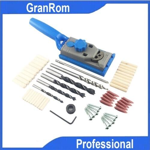 Punch Locator Sets Jig Drill Guider Oblique Hole Locator with Scale Marking Woodworking Board Connector Woodworking Tools