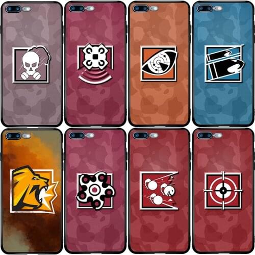Phone Case for Xiaomi Redmi Note 9A 8 8T 7 6 7A 6A 5A 5 A1 A2 A3 Pro Max Plus Lite Rainbow Six Siege logo