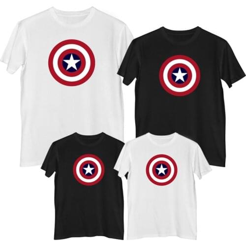 Marvel The Avengers Captain America T-shirt Summer Comfortable 100% cotton Fashion clothes for teens Men t-shirt boys clothes
