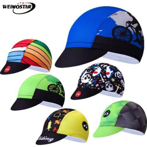Weimostar Pro Team Cycling Cap Road Bicycle Helmet Hat Summer bandana men Breathable MTB Bike Cap Sports Sun UV Cycling Headband