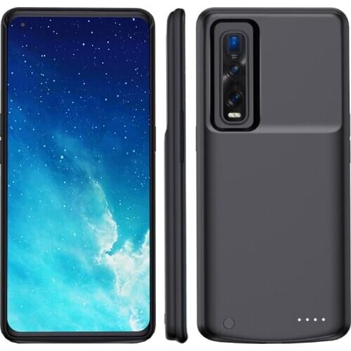 Silm Silicone Shockproof Battery Charger Case For OPPO Find X2 Pro Battery Case Find X2 Power Bank Battery Charging Cover