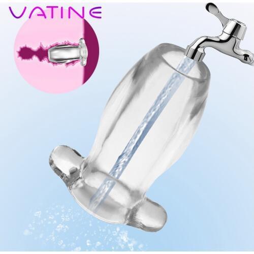 VATINE Sex Toys for Women Anus Dilator Butt Expansion Erotic Transparent Adult Games Hollow Anal Plug