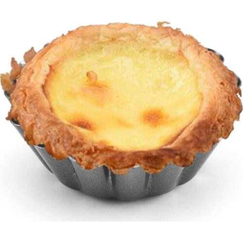 1Pcs Non-stick Tart Mold Carbon Steel Mini Tart Pans Cupcake Reusable Egg Tart Tartlet Baking Mold Muffin Cup
