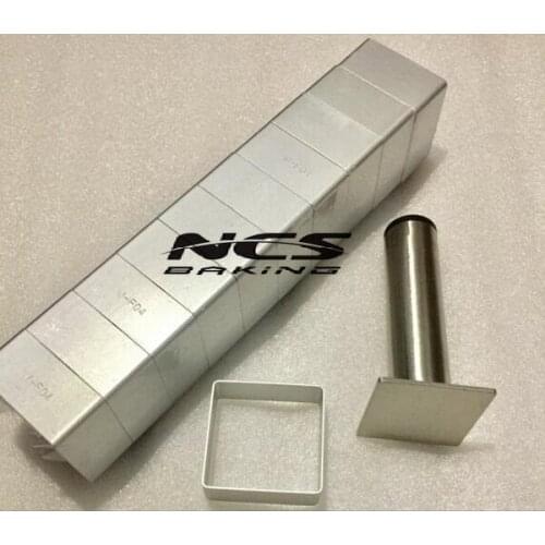 10sets/lot, 4.5*4.5*2.3cm New Square Shape Hand-press Pineapple Pie Mould Aluminum Alloy biscuit mould