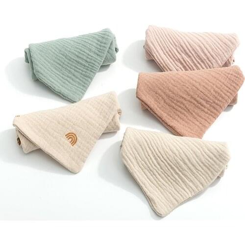 3pcs Baby Saliva Towels Absorbent Baby Burp Cloth Handkerchief Newborn Washcloth Muslin Tree Baby Bath Towel