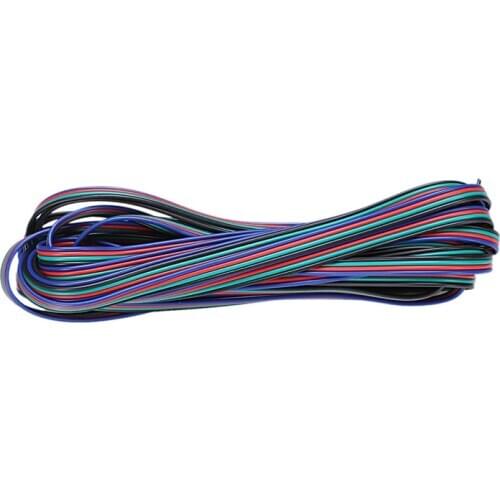 5M 4-Pin RGB LED Extension Wire Connector Cable Cord For 3528 5050 RGB Strip (Color: Blue)