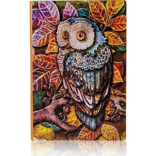 A5 Embossed Notebook Vintage Travel Notepad , 80 gsm Line Page, TPN031